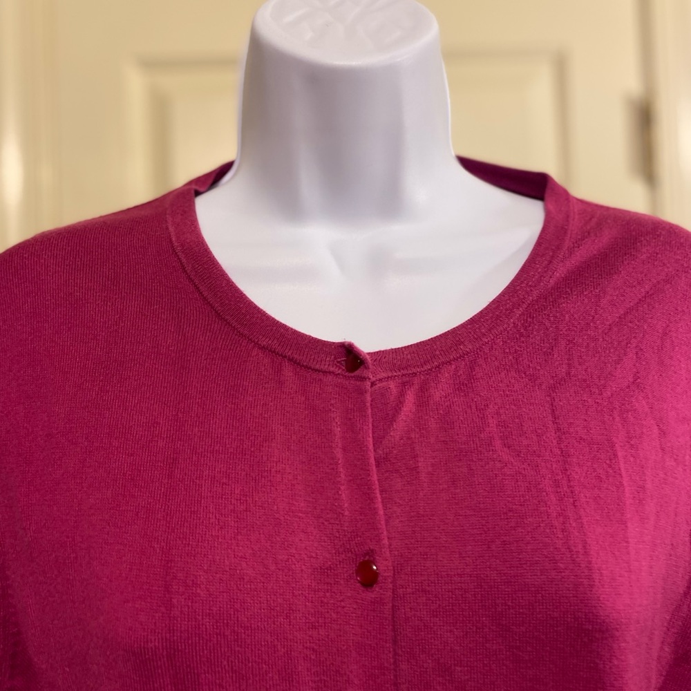 LOFT - Woman’s violet cardigan sweater, Size: XL - Picture 4 of 7